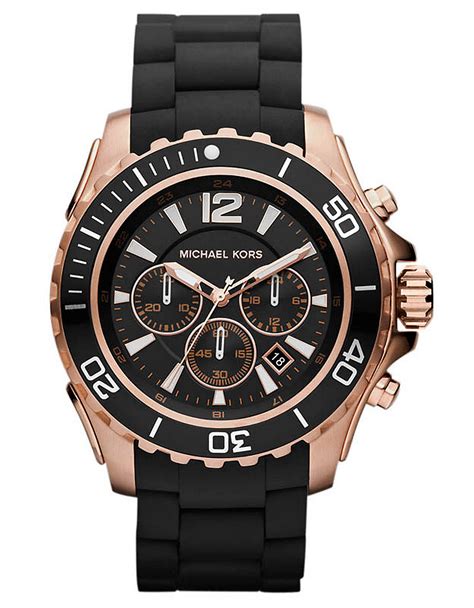 michael kors black watch men's|Michael Kors chronograph watch men's.